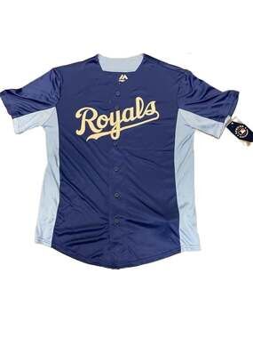 Majestic George Brett Kansas City Royals Hall of Fame Baseball Jersey Men's M